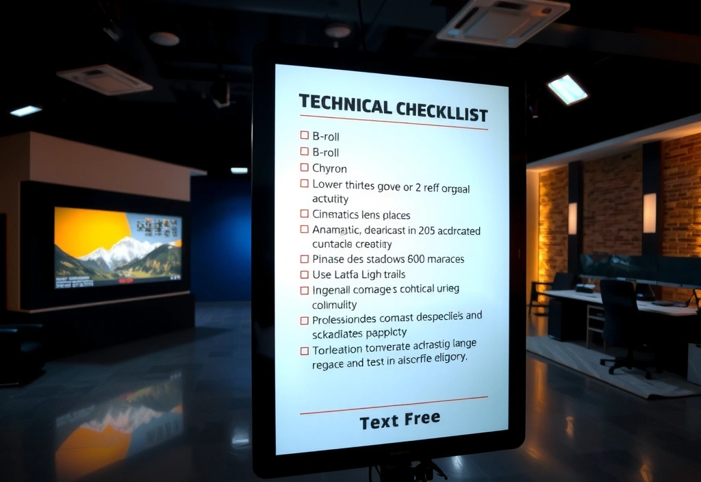 Checklist técnico de estudio